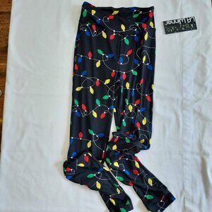 NWT Christmas Lightbulb Leggings - Size S